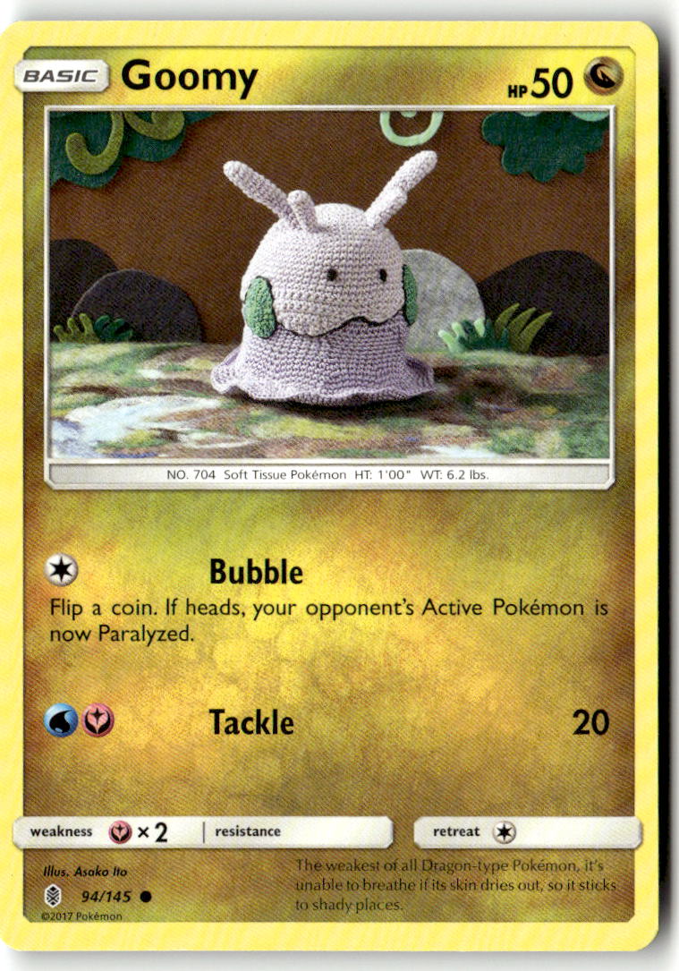 Front of Goomy 94/145 from SM - Guardians Rising