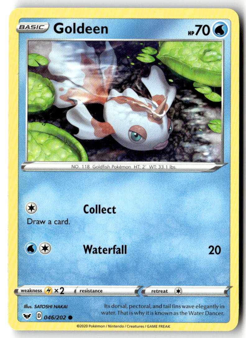 Front of Goldeen (046) 046/202 from Sword & Shield Base Set
