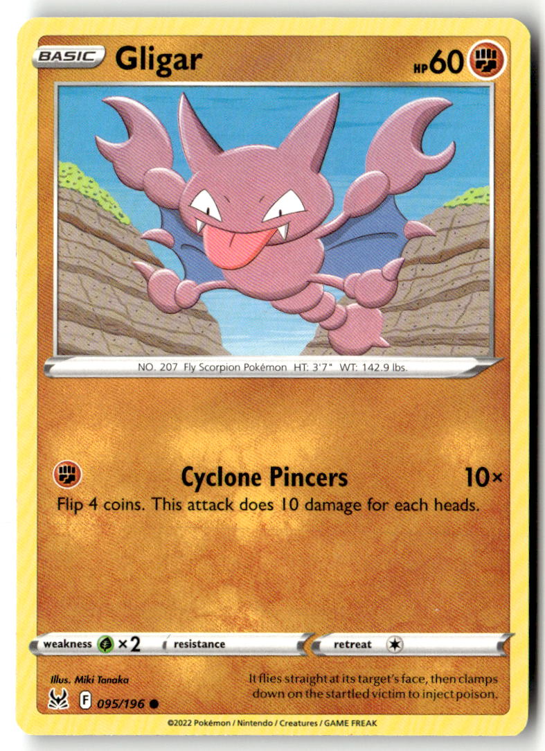 Front of Gligar 095/196 from Lost Origin