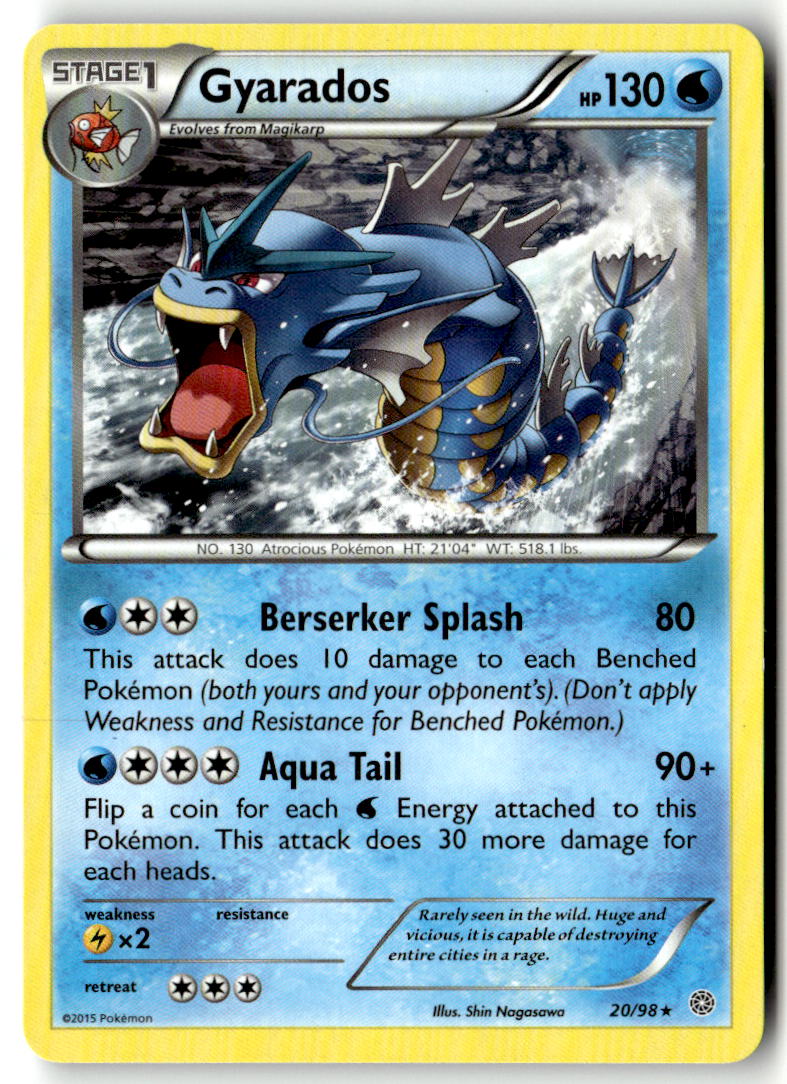 Front of Gyarados (20) 20/98 from XY - Ancient Origins