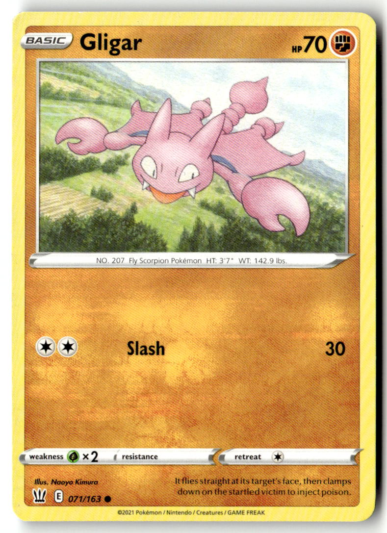 Front of Gligar 071/163 from Battle Styles