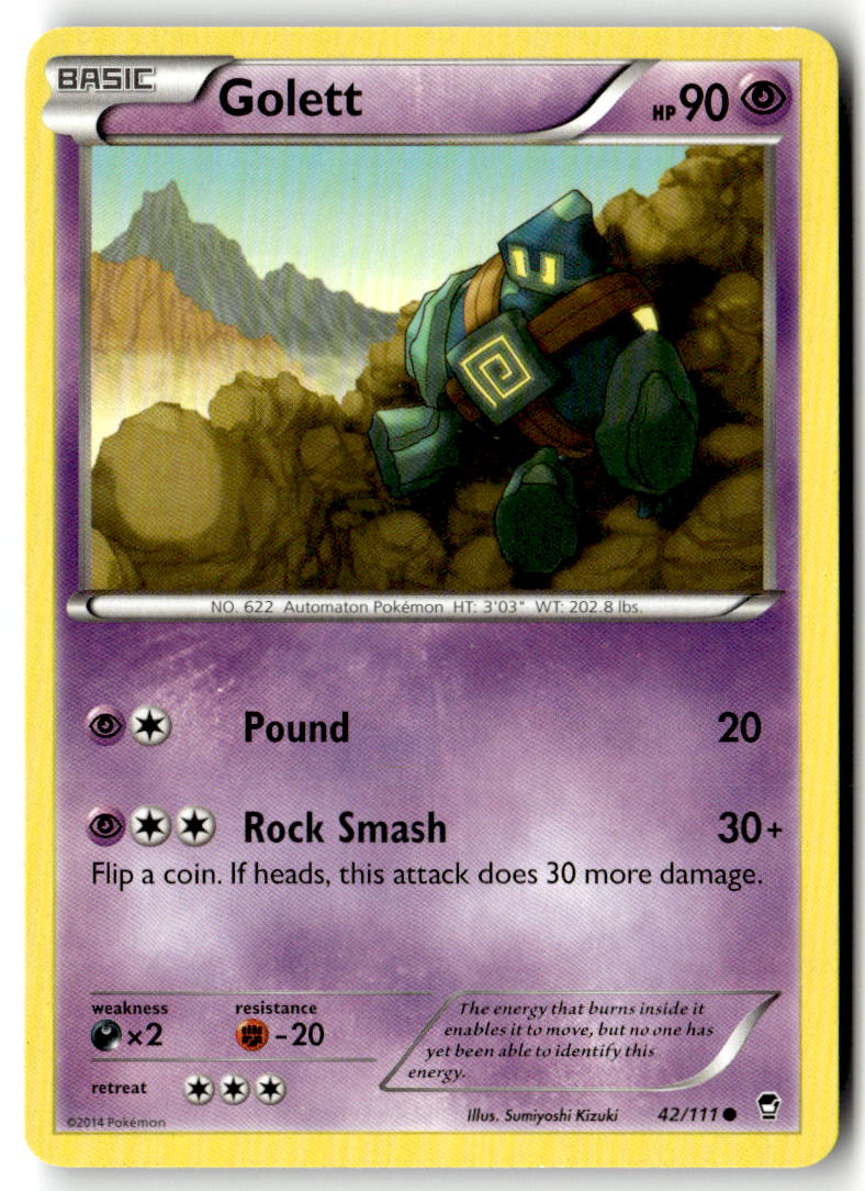 Front of Golett 42/111 from XY - Furious Fists