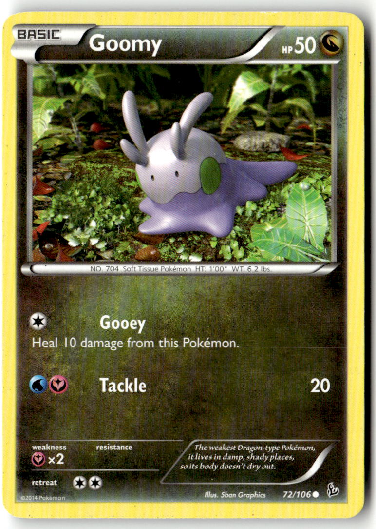 Front of Goomy 72/106 from XY - Flashfire