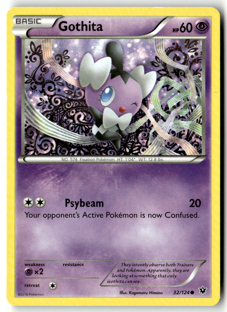 Front of Gothita 32/124 from XY - Fates Collide