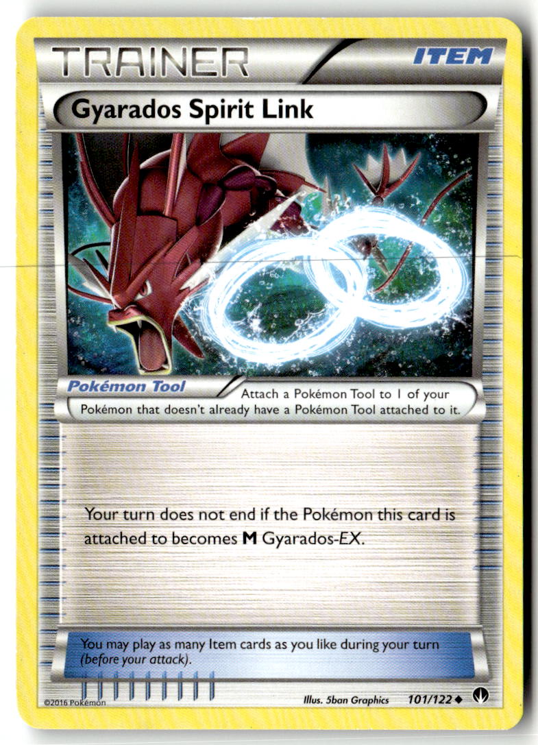 Front of Gyarados Spirit Link 101/122 from XY - BREAKpoint