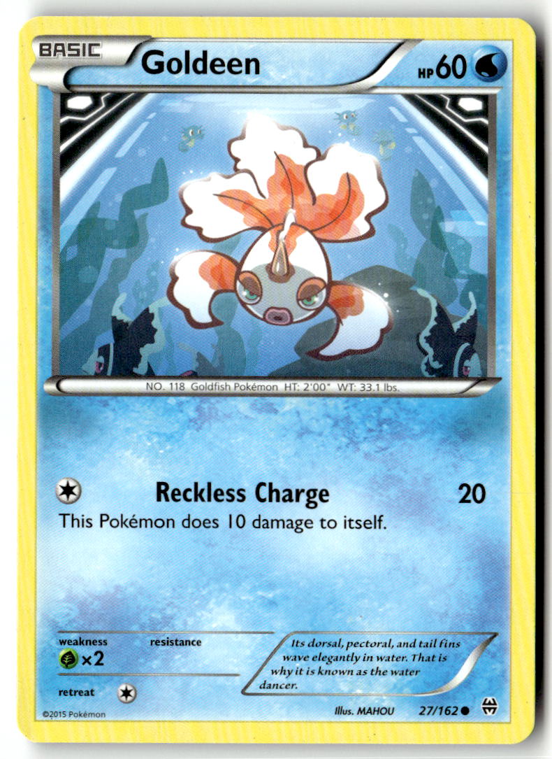 Front of Goldeen 27/162 from XY - BREAKthrough