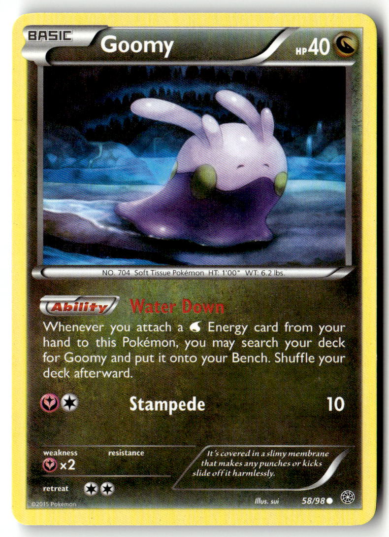 Front of Goomy 58/98 from XY - Ancient Origins