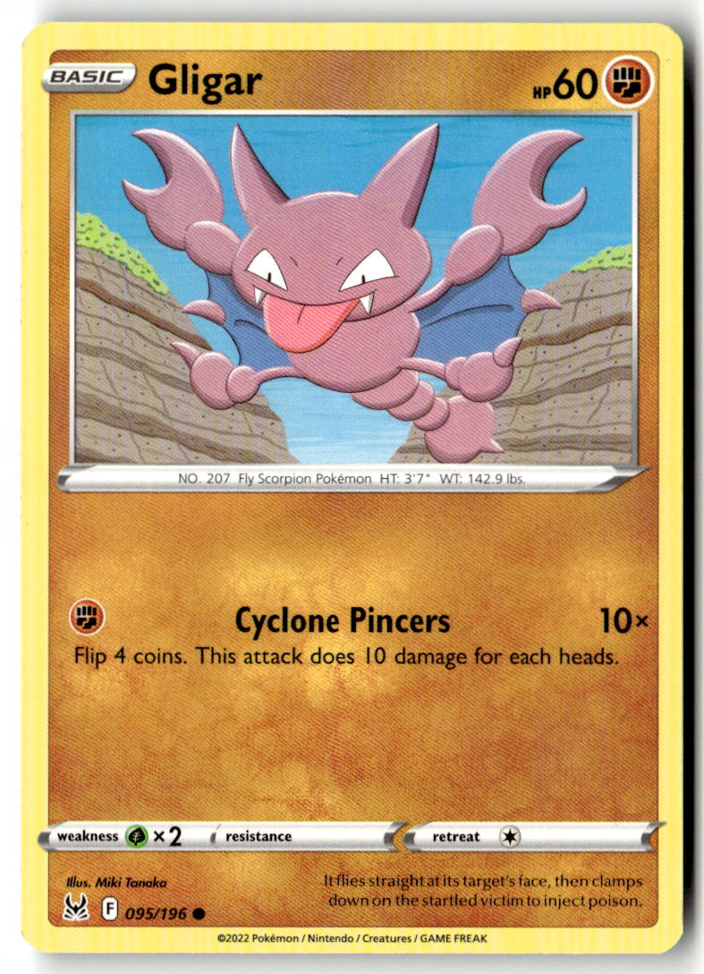 Front of Gligar 095/196 from Lost Origin