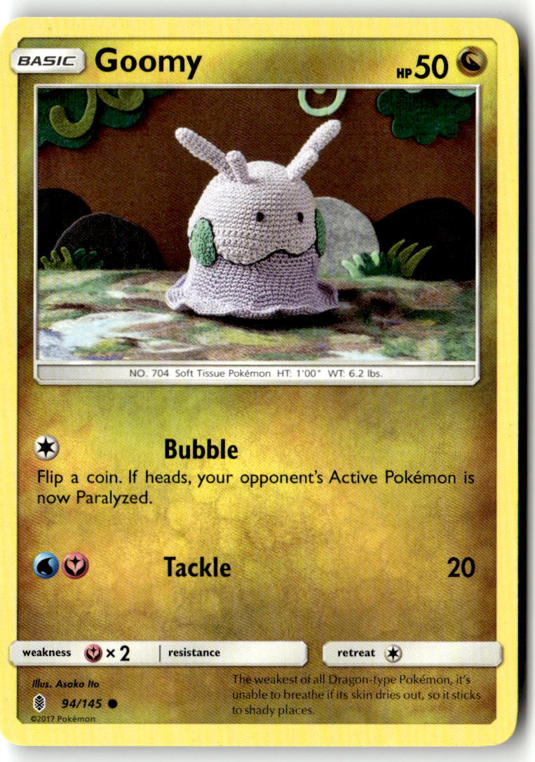Front of Goomy 94/145 from SM - Guardians Rising
