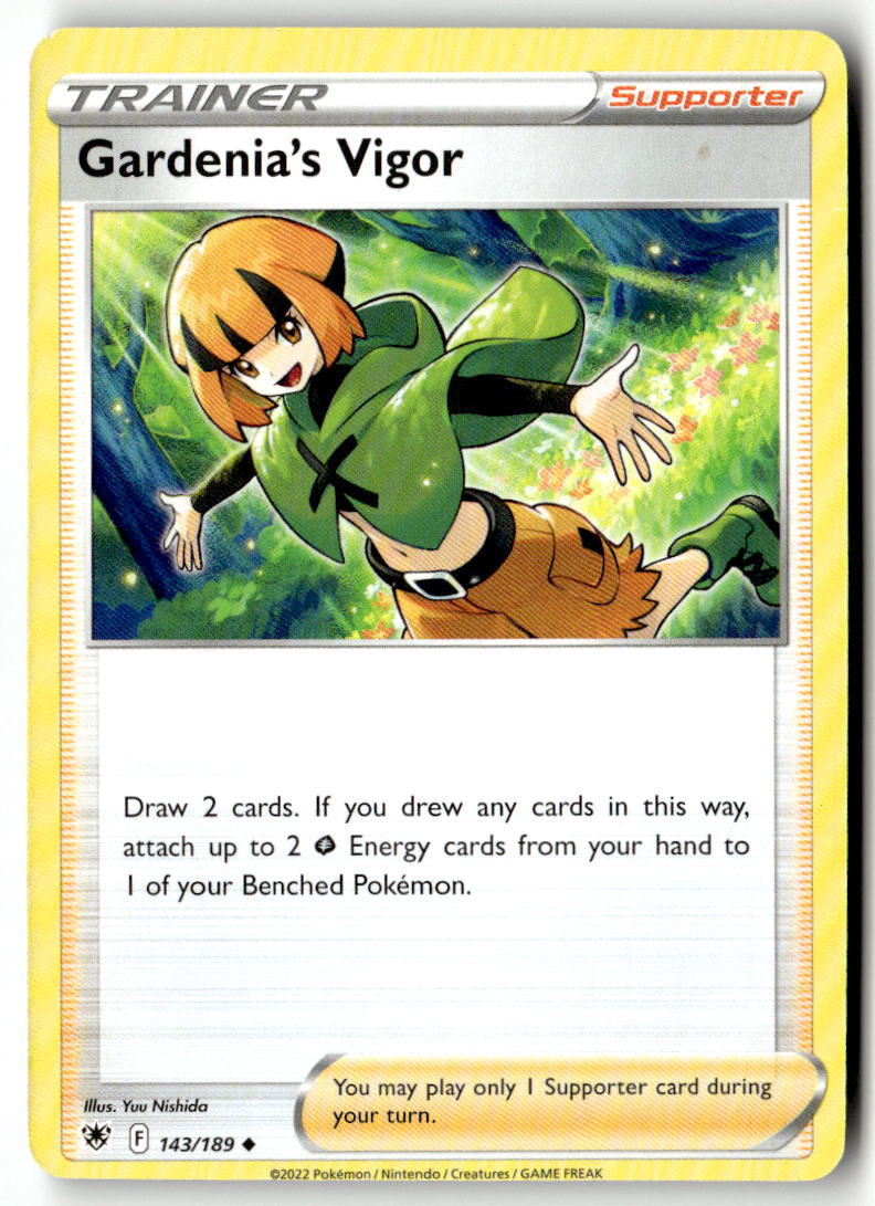 Front of Gardenia's Vigor 143/189 from Astral Radiance