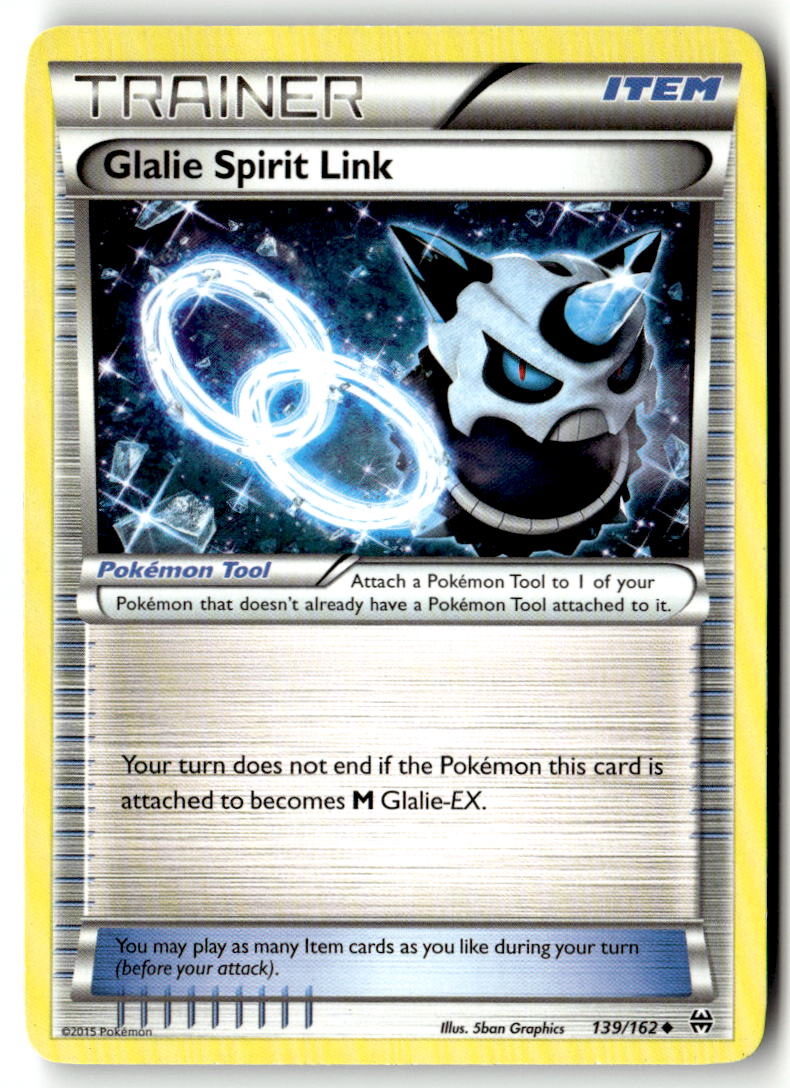 Front of Glalie Spirit Link 139/162 from XY - BREAKthrough