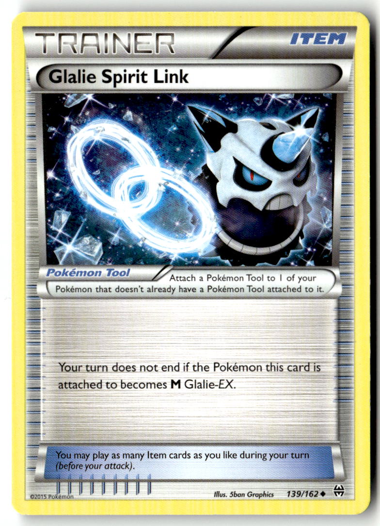 Front of Glalie Spirit Link 139/162 from XY - BREAKthrough
