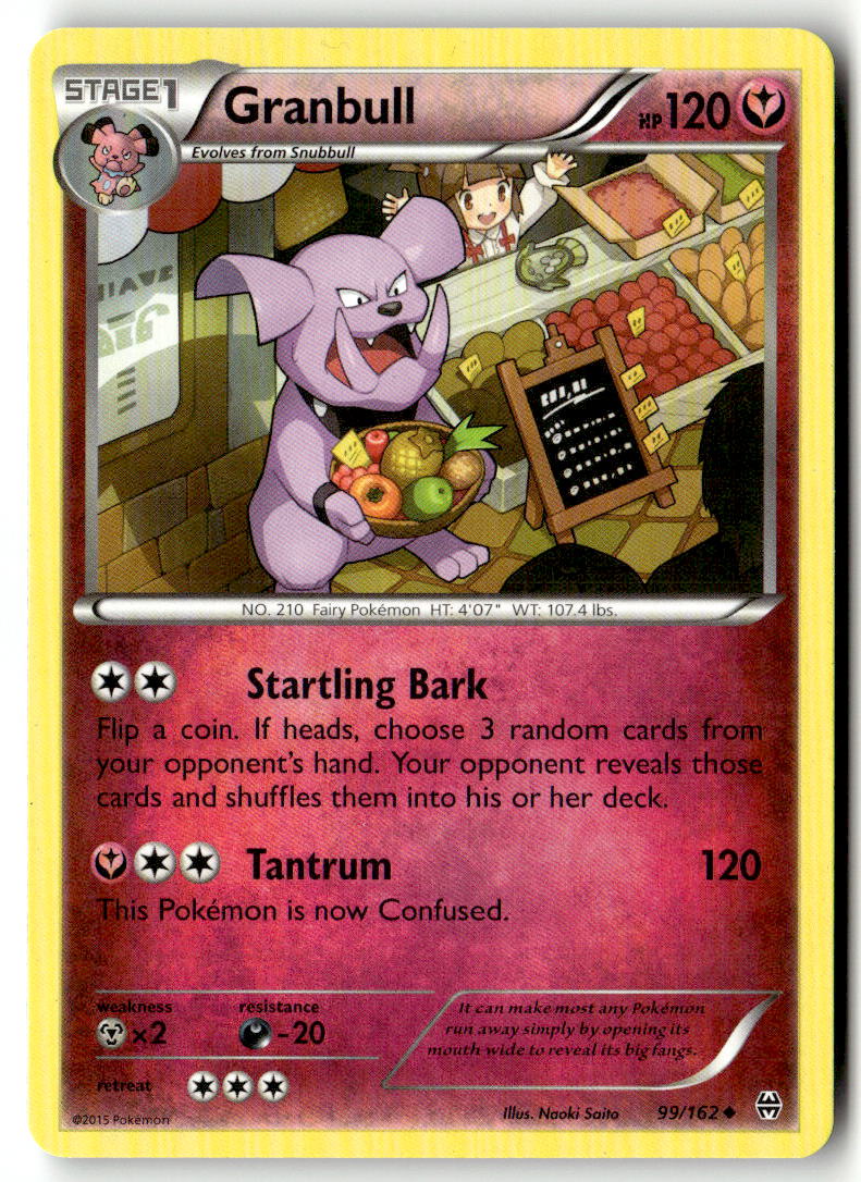Front of Granbull 99/162 from XY - BREAKthrough