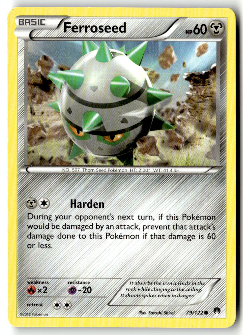 Front of Ferroseed 79/122 from XY - BREAKpoint