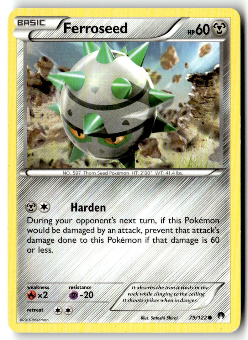 Front of Ferroseed 79/122 from XY - BREAKpoint