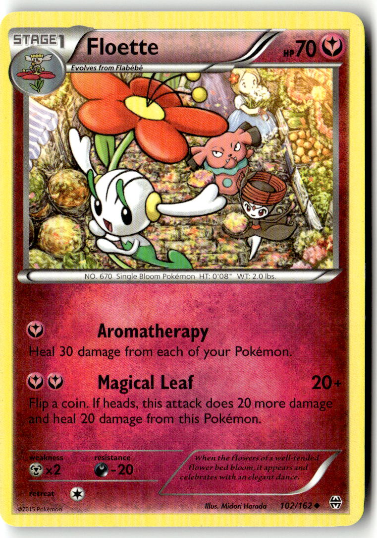 Front of Floette 102/162 from XY - BREAKthrough