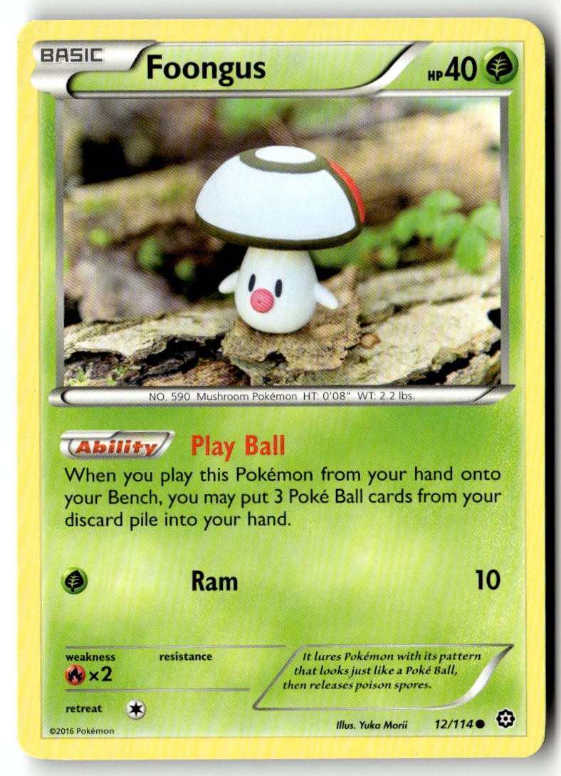 Front of Foongus 12/114 from XY - Steam Siege