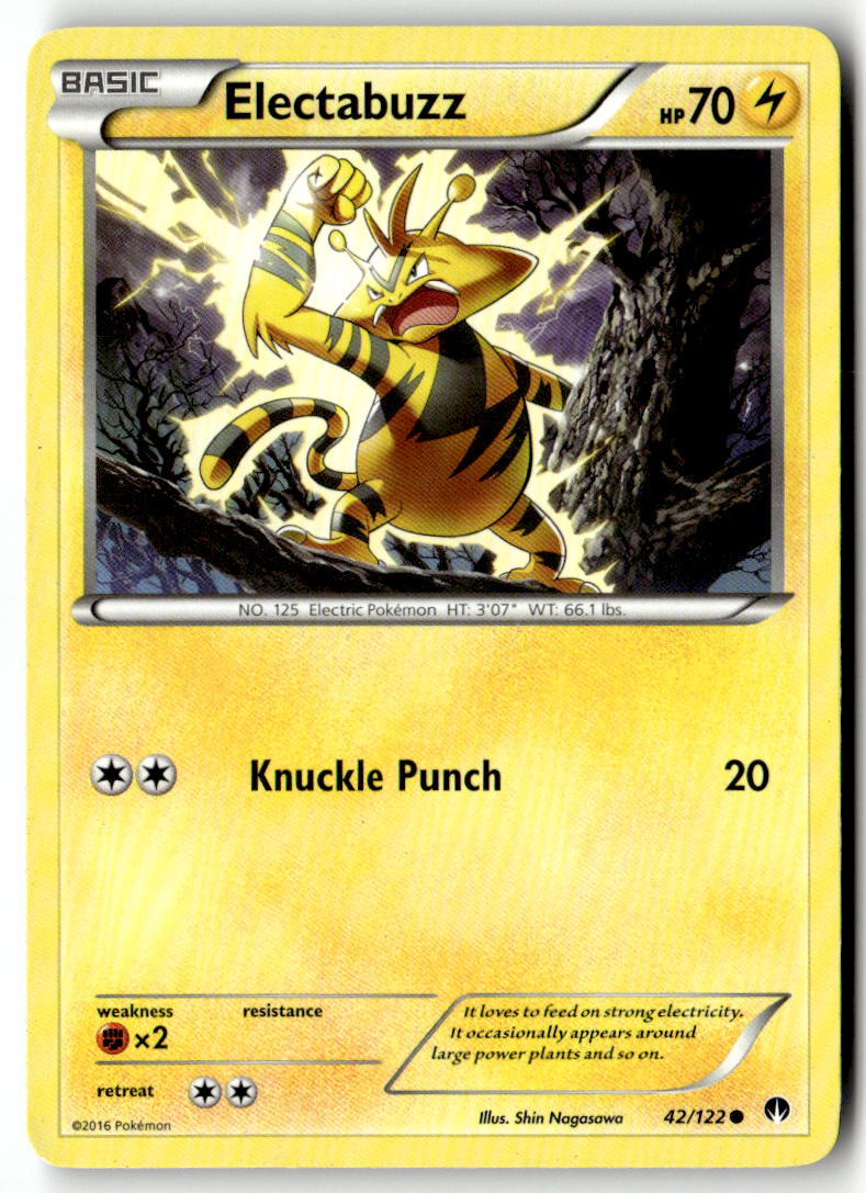 Front of Electabuzz 42/122 from XY - BREAKpoint
