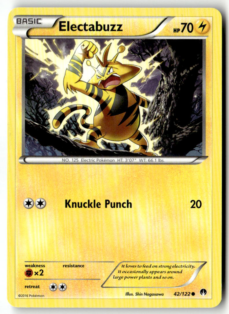 Front of Electabuzz 42/122 from XY - BREAKpoint