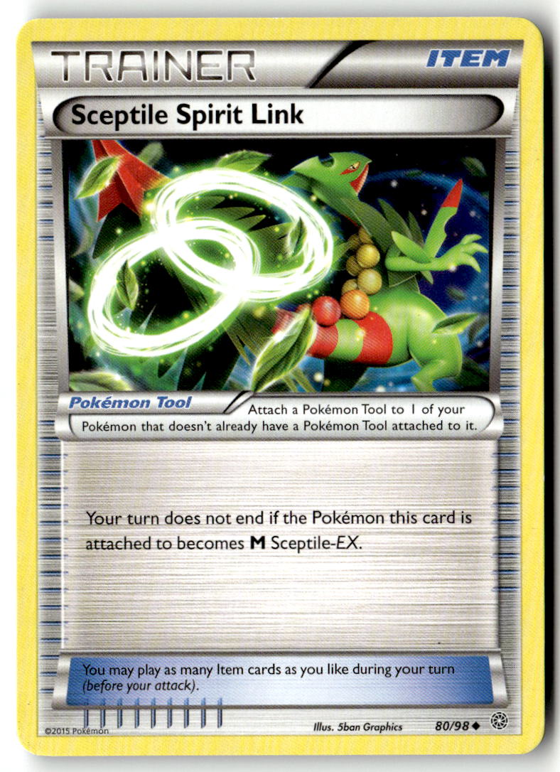 Front of Sceptile Spirit Link 80/98 from XY - Ancient Origins