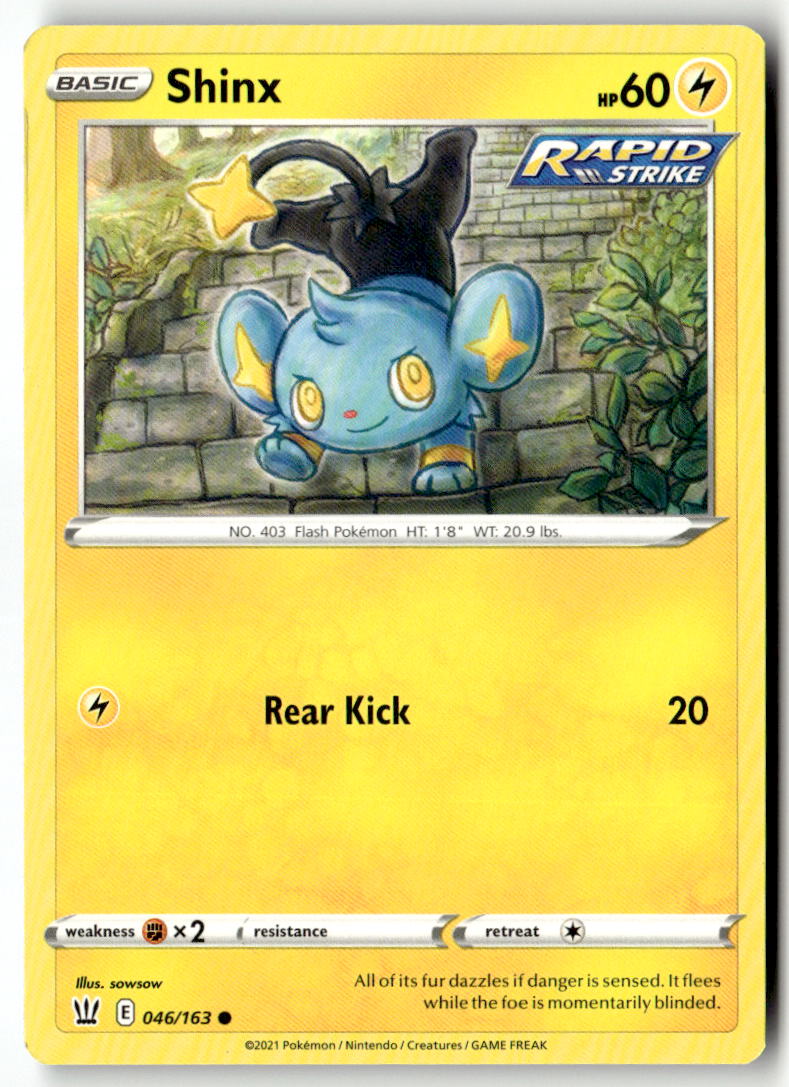 Front of Shinx 046/163 from Battle Styles