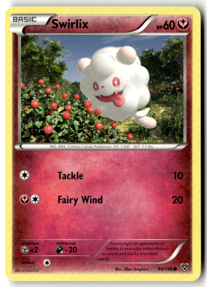 Front of Swirlix 94/146 from XY Base Set
