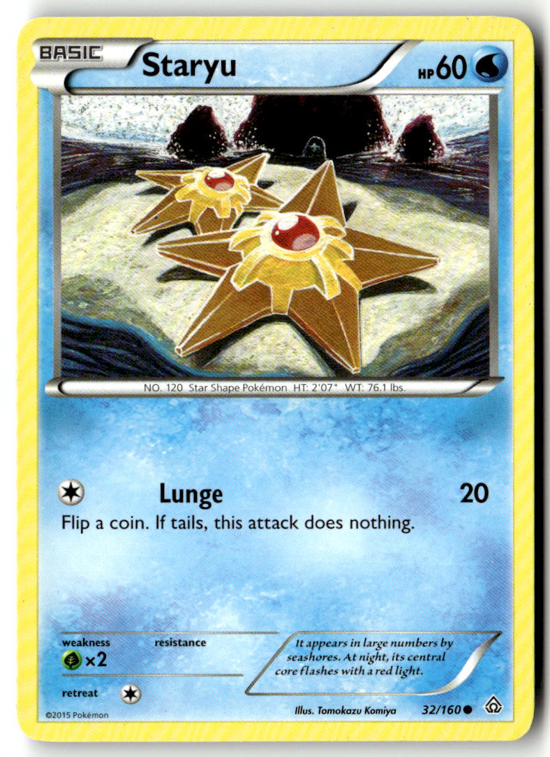 Front of Staryu 32/160 from XY - Primal Clash