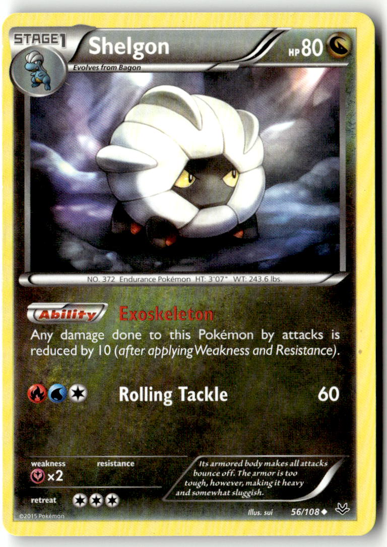 Front of Shelgon 56/108 from XY - Roaring Skies