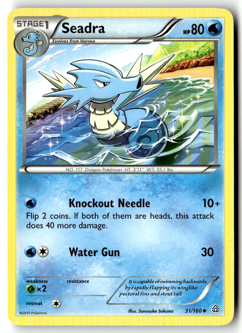 Front of Seadra 31/160 from XY - Primal Clash