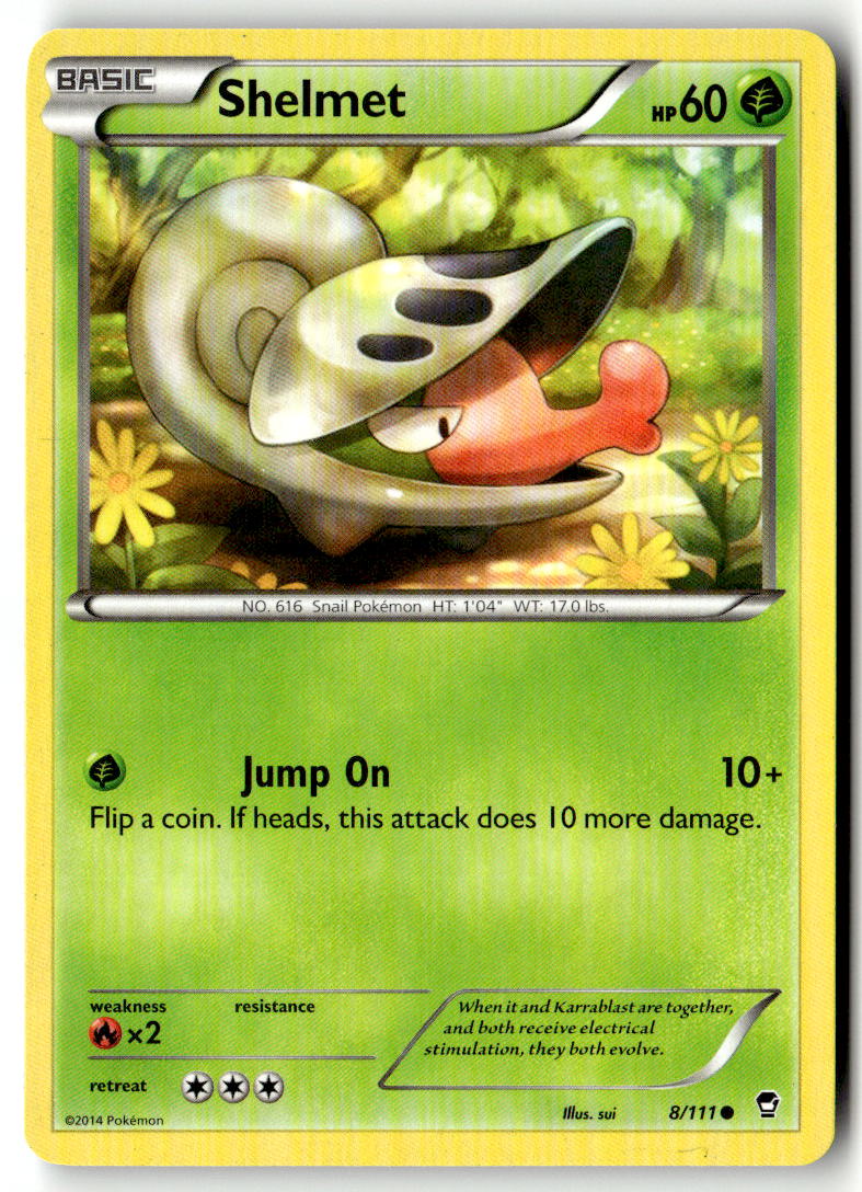 Front of Shelmet 8/111 from XY - Furious Fists