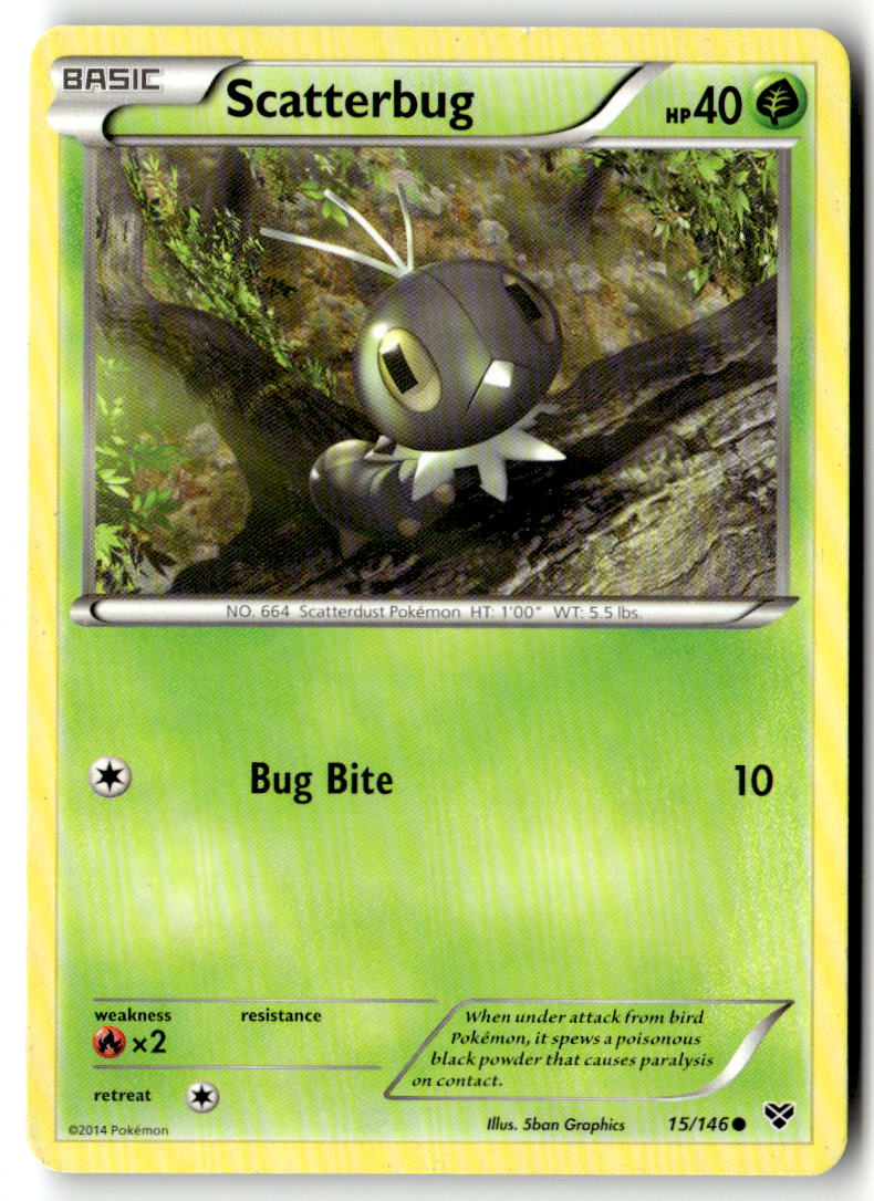 Front of Scatterbug 15/146 from XY Base Set