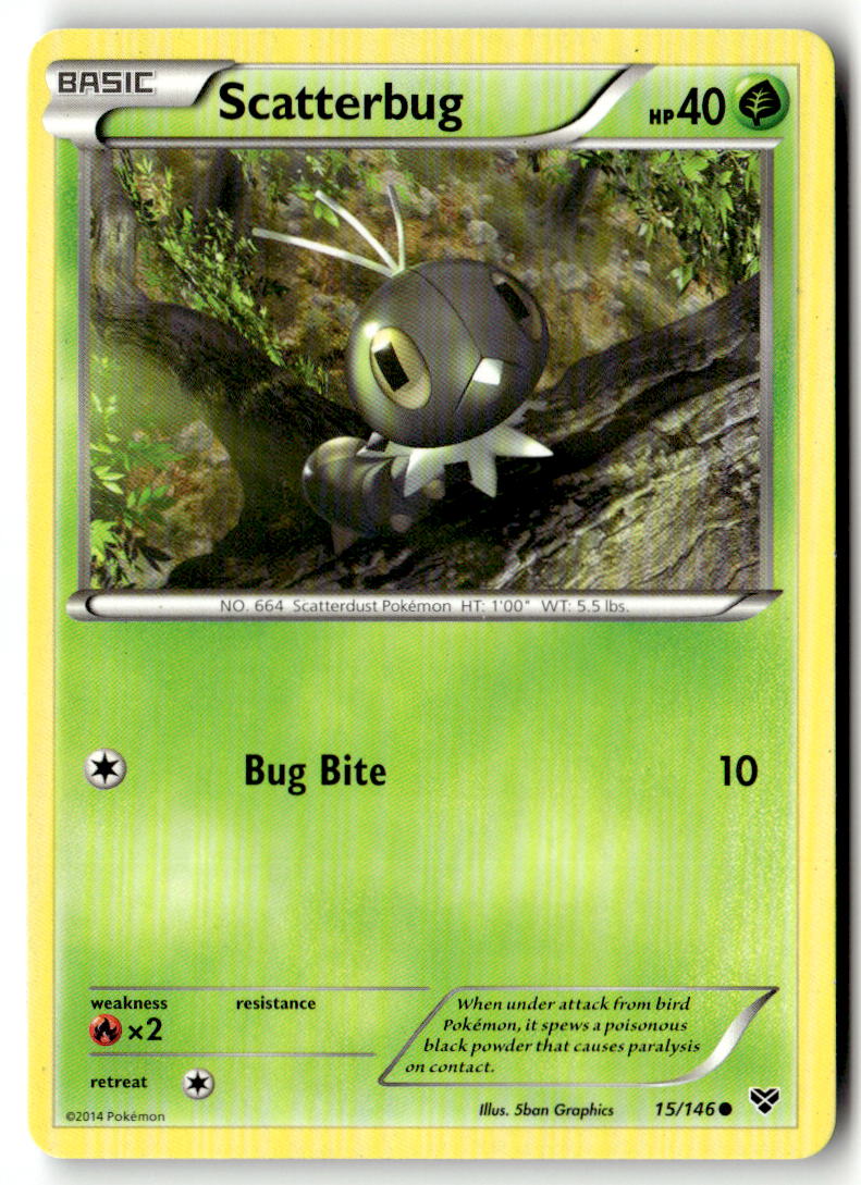 Front of Scatterbug 15/146 from XY Base Set