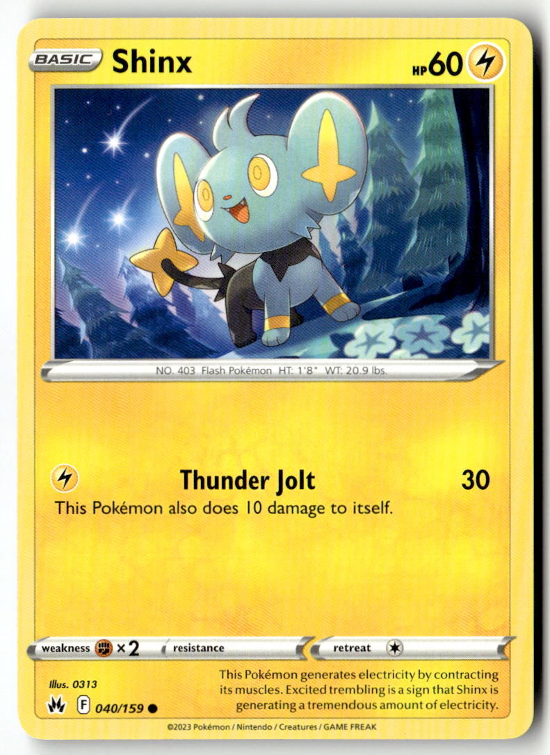 Front of Shinx (40) 040/159 from Crown Zenith
