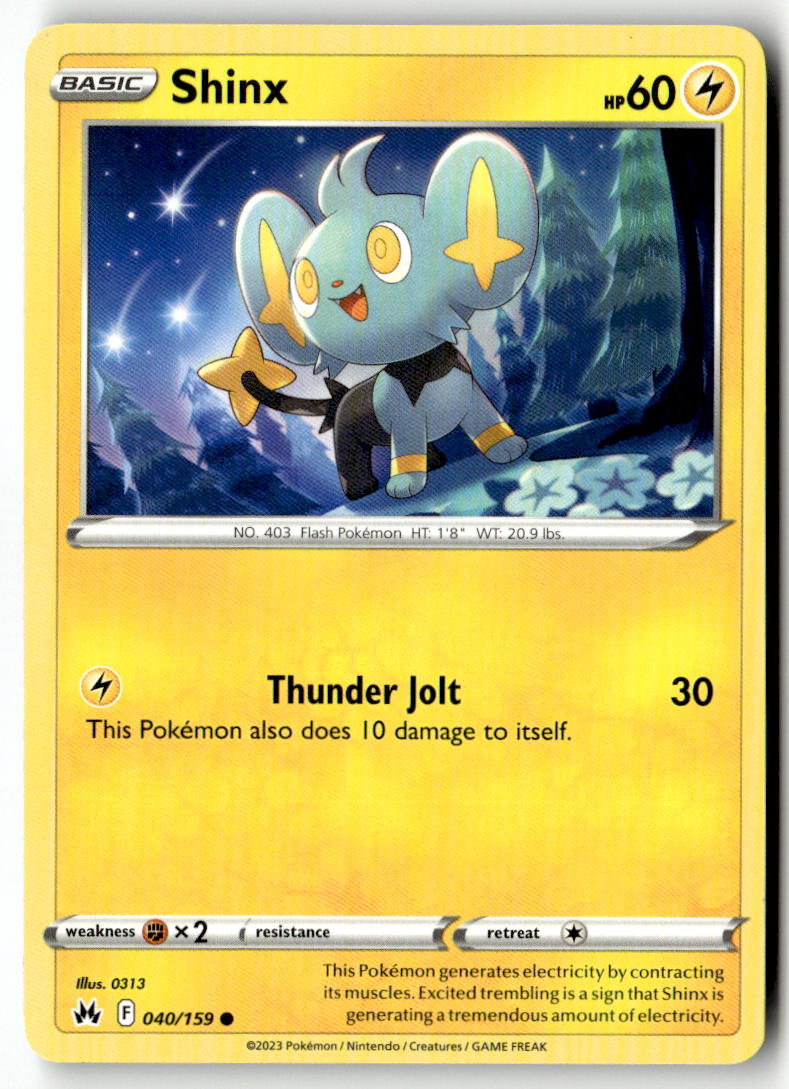 Front of Shinx (40) 040/159 from Crown Zenith
