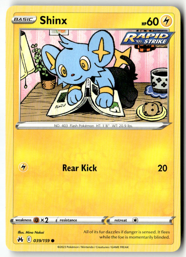 Front of Shinx (39) 039/159 from Crown Zenith