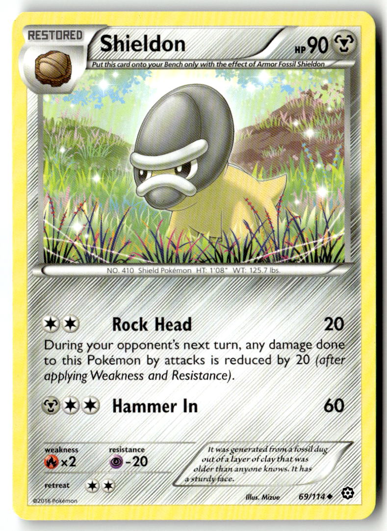 Front of Shieldon 69/114 from XY - Steam Siege