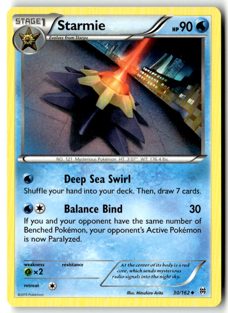 Front of Starmie 30/162 from XY - BREAKthrough