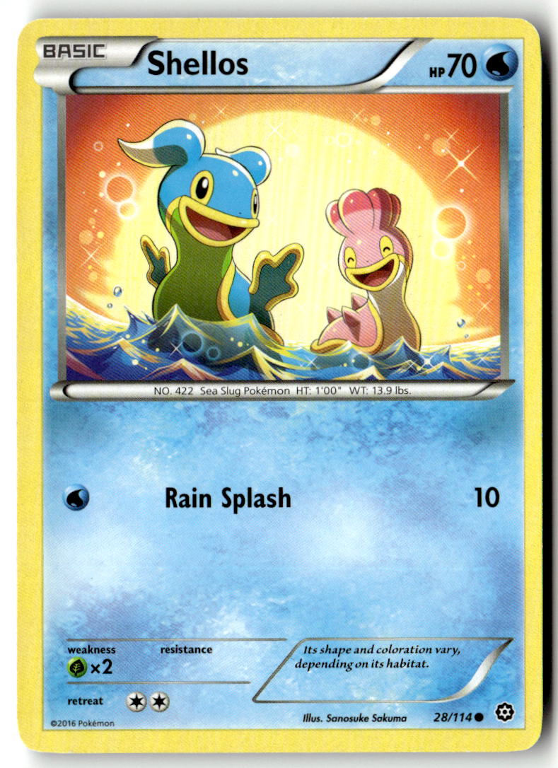 Front of Shellos 28/114 from XY - Steam Siege