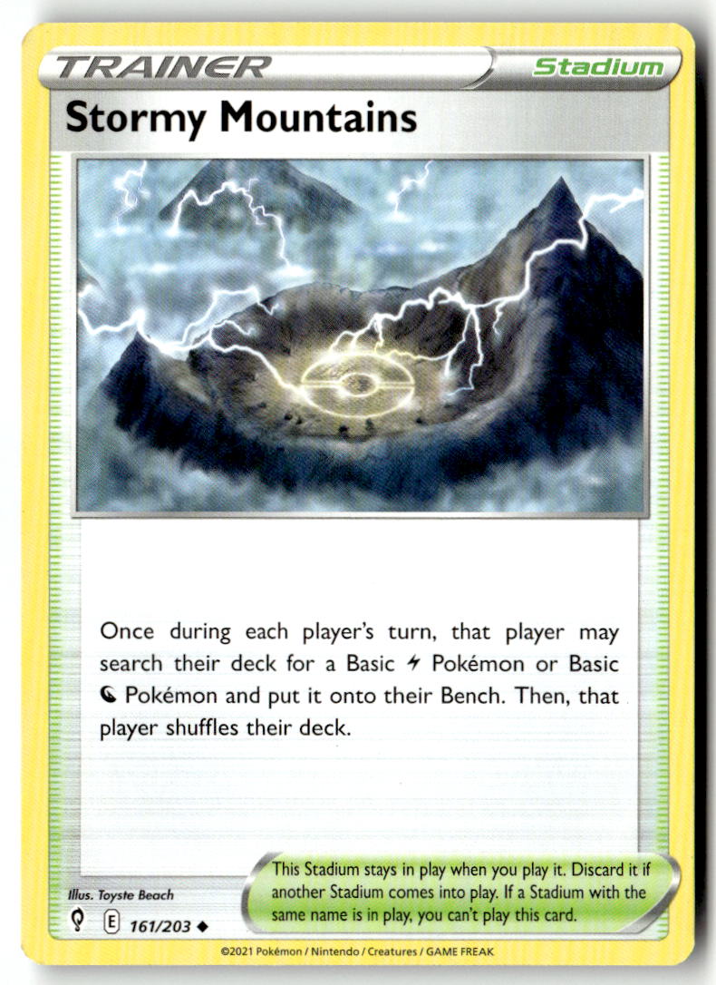 Front of Stormy Mountains 161/203 from Evolving Skies
