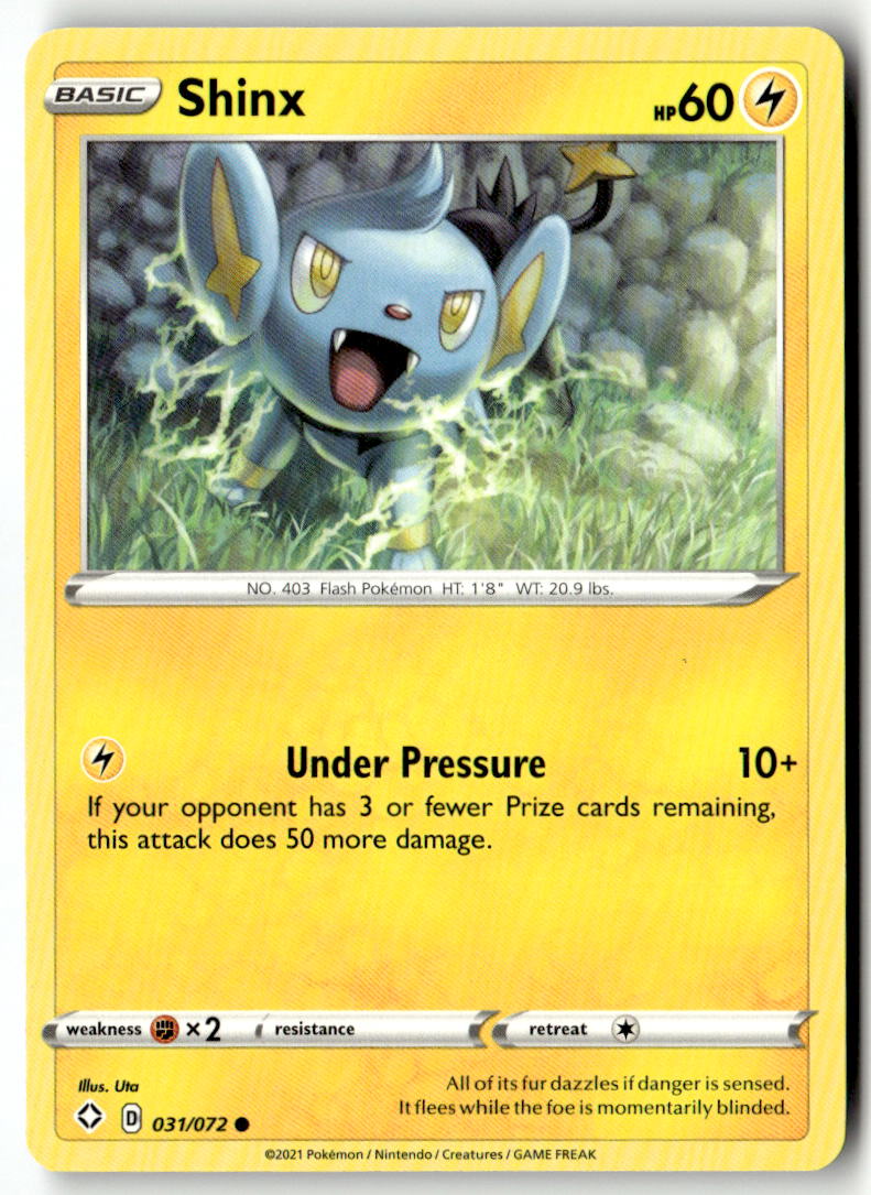 Front of Shinx 031/072 from Shining Fates