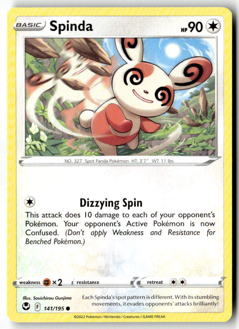 Front of Spinda 141/195 from Silver Tempest