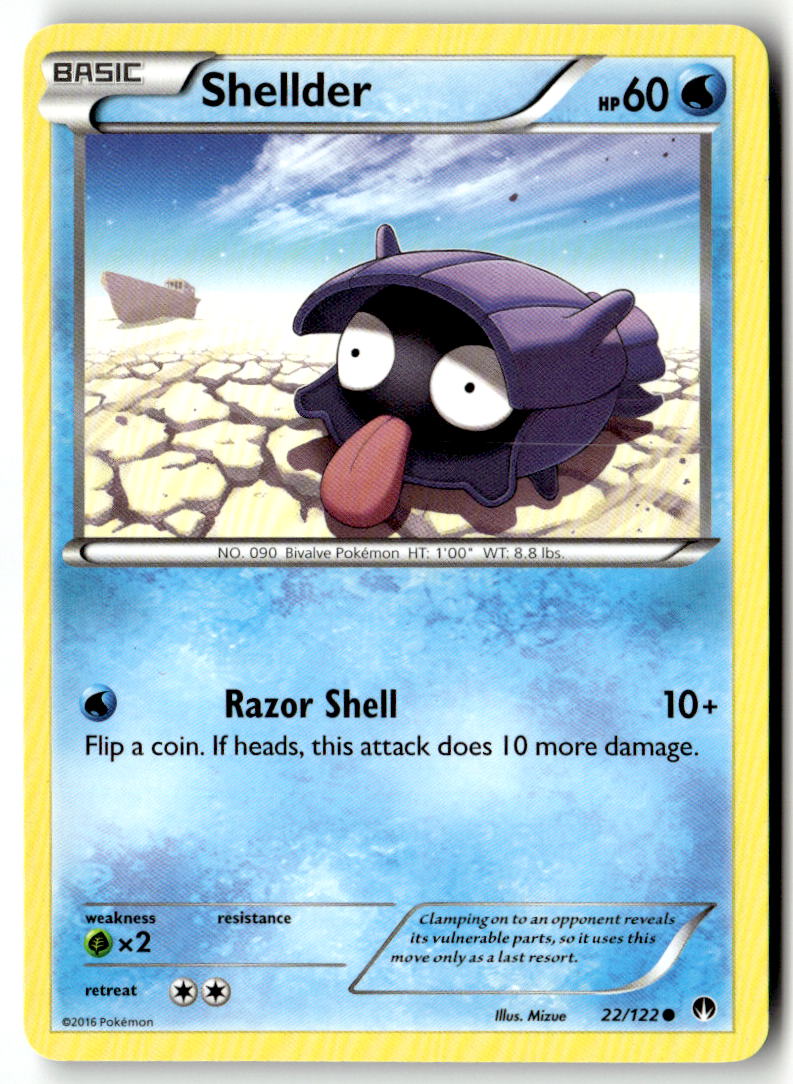 Front of Shellder (22) 22/122 from XY - BREAKpoint