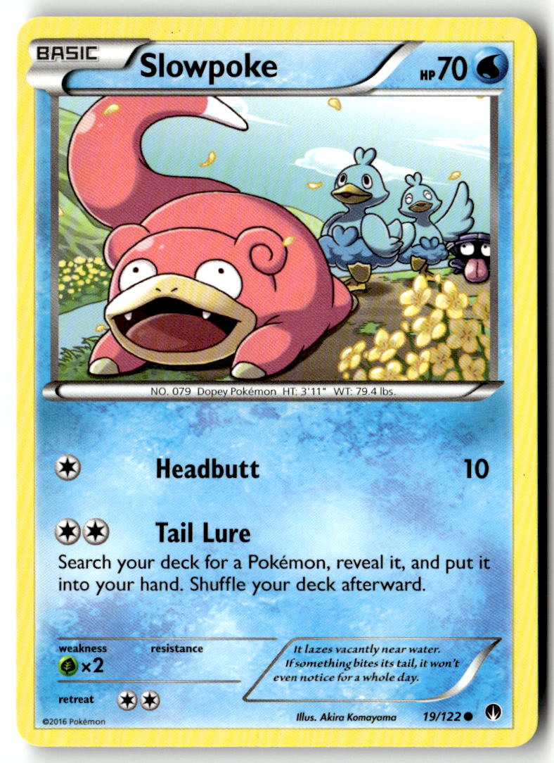 Front of Slowpoke 19/122 from XY - BREAKpoint