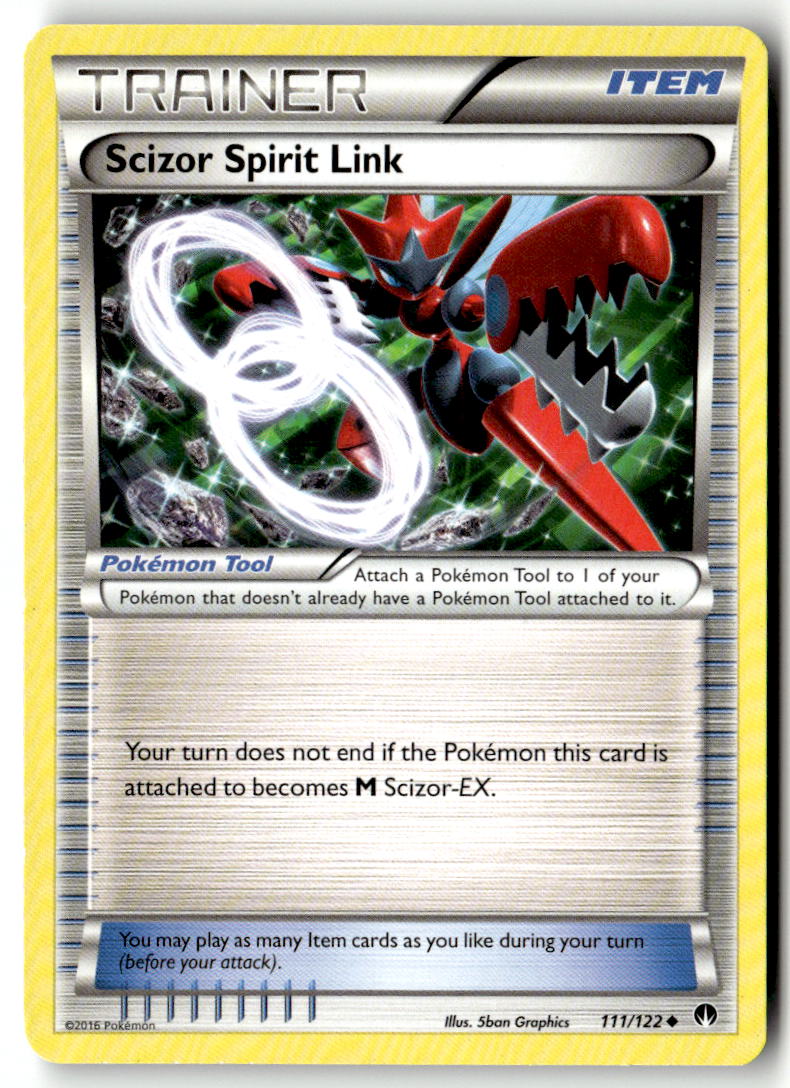 Front of Scizor Spirit Link 111/122 from XY - BREAKpoint