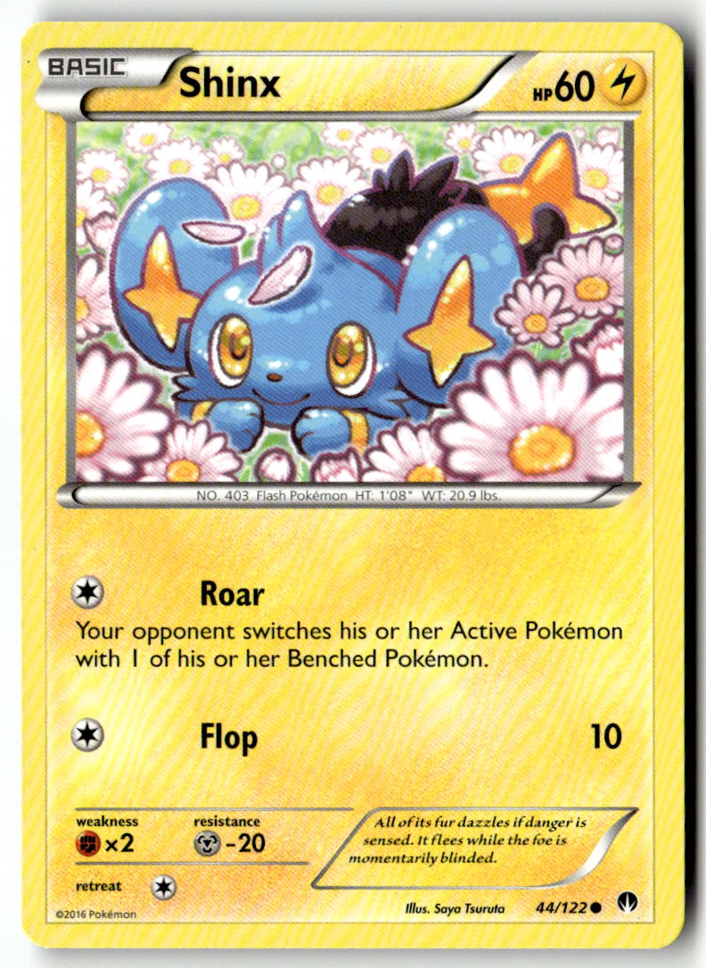 Front of Shinx 44/122 from XY - BREAKpoint