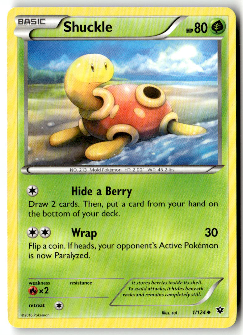 Front of Shuckle 1/124 from XY - Fates Collide