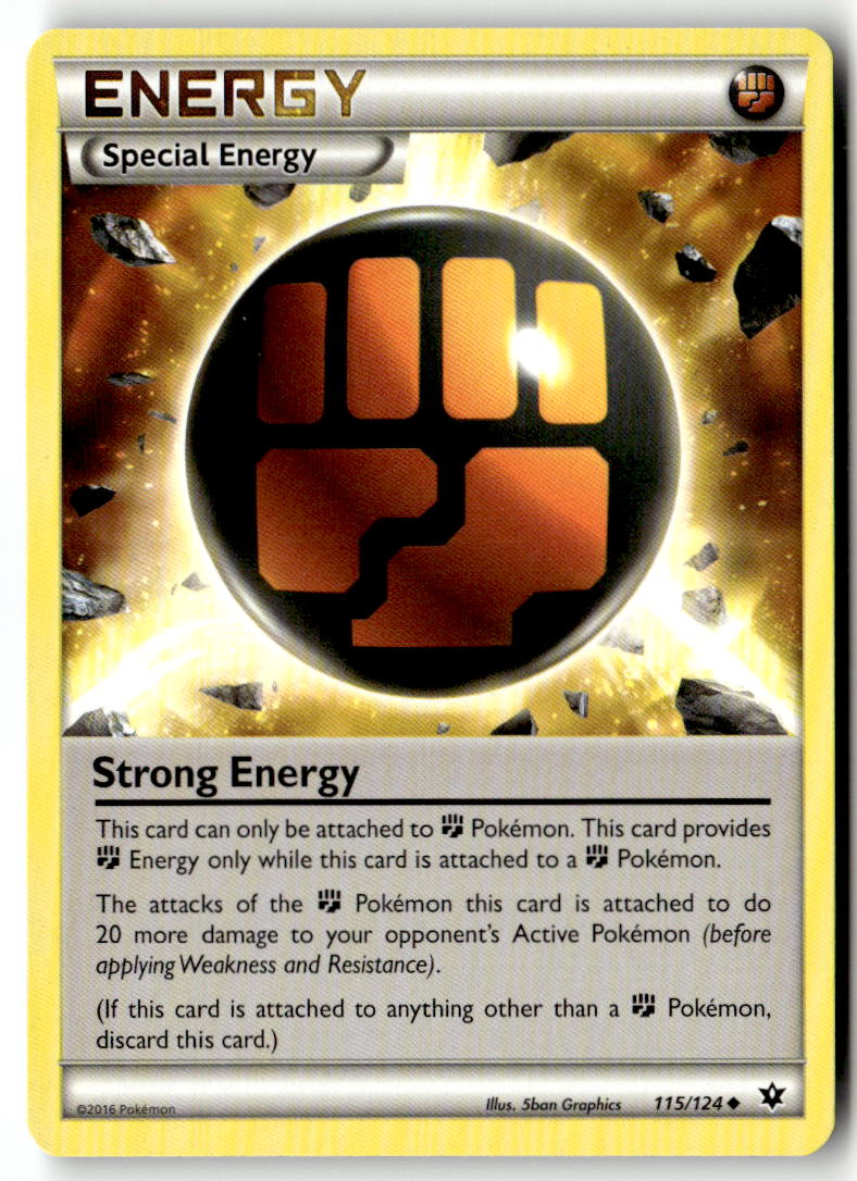 Front of Strong Energy 115/124 from XY - Fates Collide