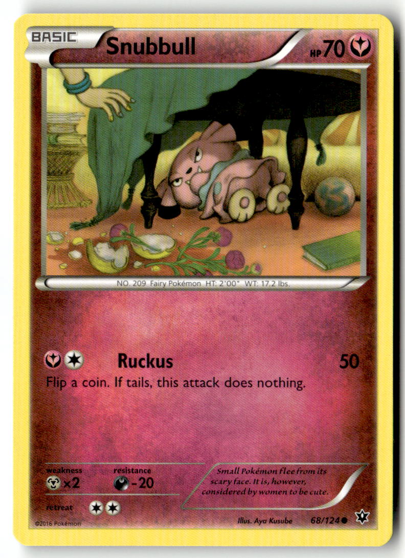 Front of Snubbull 68/124 from XY - Fates Collide