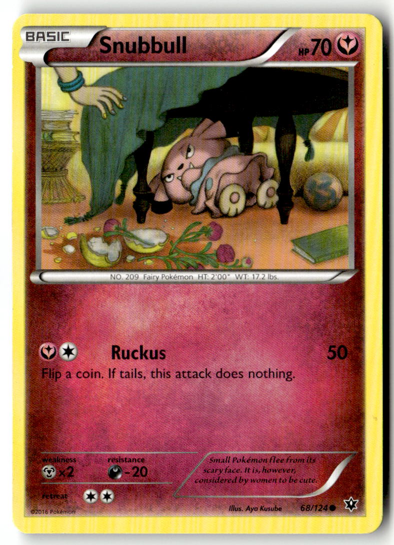 Front of Snubbull 68/124 from XY - Fates Collide