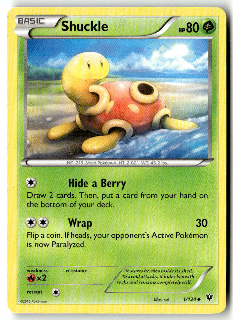 Front of Shuckle 1/124 from XY - Fates Collide